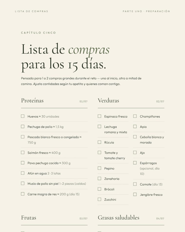 Checklist diario